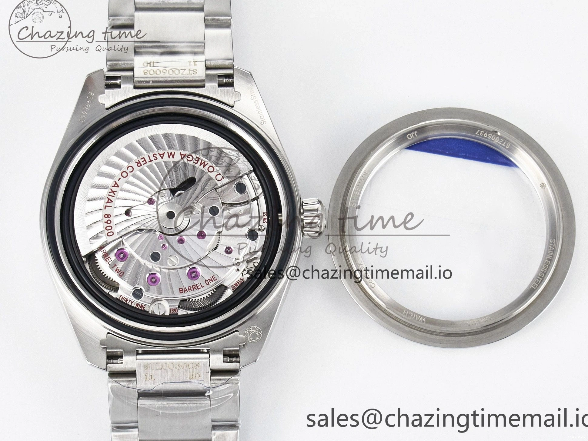 0302 ModernLook Aqua Terra 150M Master Chronometers VSF 1:1 Best Edition White Dial Orange Hand on SS Bracelet A8900 Super Clone 7650